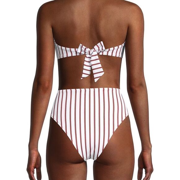 Red and white PinStripe Tie Back Top we wore what - Picture 3 of 3